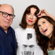 The stars of Little Demon: Danny Devito, Aubrey Plaza, and Lucy Devito